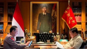 Prabowo dan Kapolri Bicara Empat Mata di Hambalang